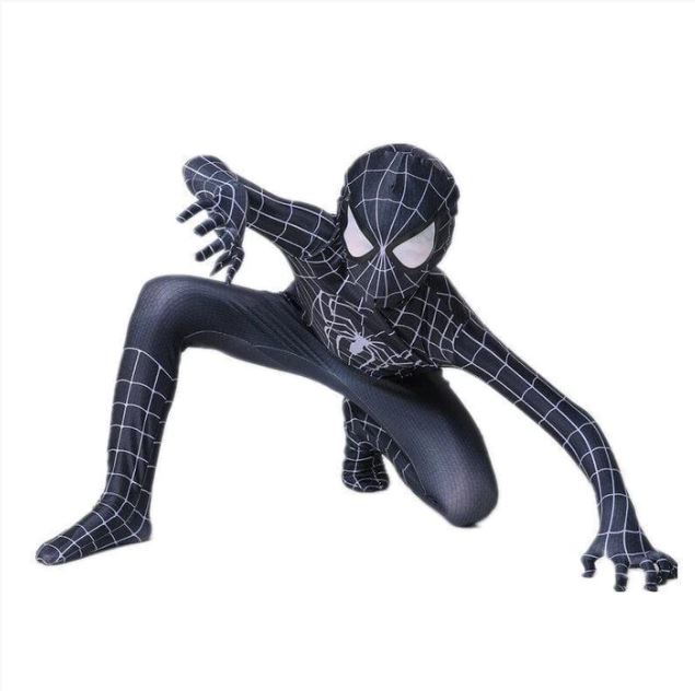 Traje Infantil Heróis da Marvel fantasia - fan - 114 VF Villa Kids Homem Aranha (Venom) PP 