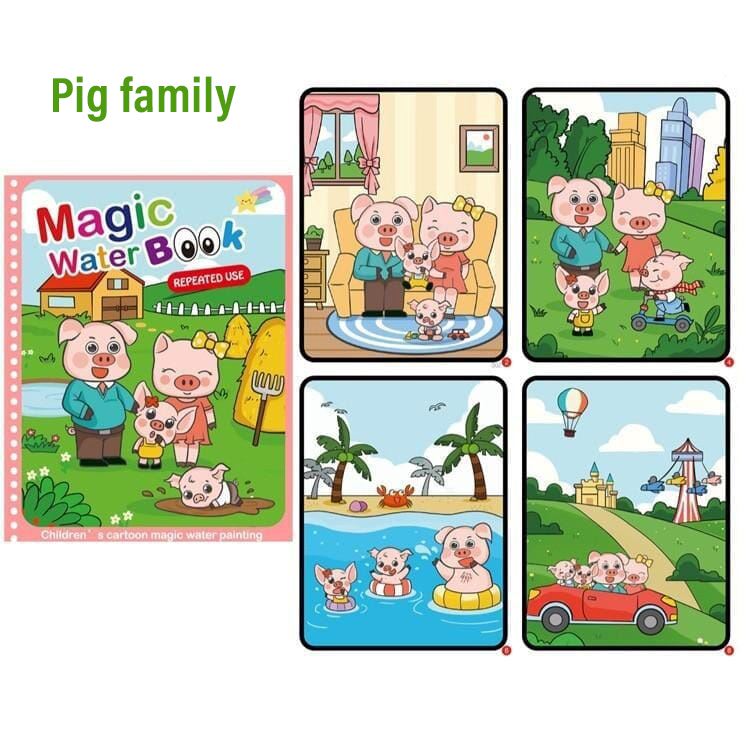 Magic book livro mágico de colorir com água + Brinde especial magic book -edu- 159 VF Villa Kids 