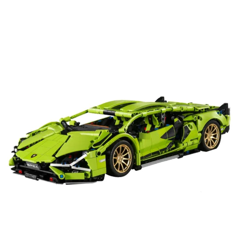 Kit Sport Car - Monte Seu Super carro Monte seu Carro Esportivo ToylinX-brin-445 Villa Kids Sem controle remoto Verde 