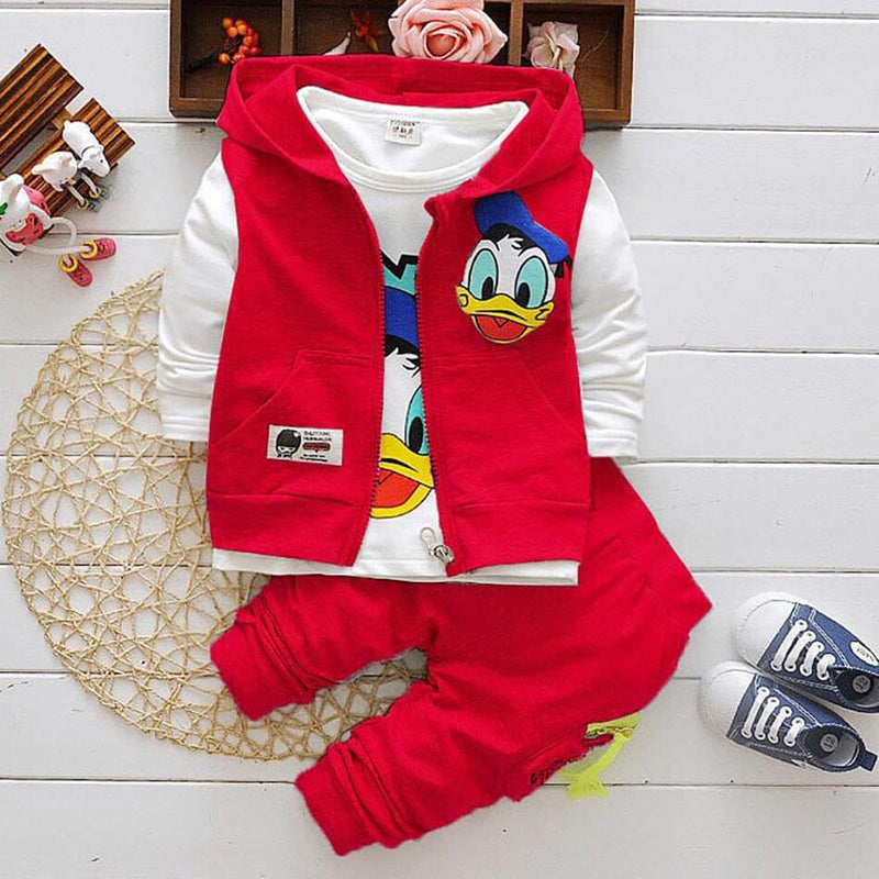 Conjunto Pato Donald com 3 Peças roupa2 VF Villa Kids 