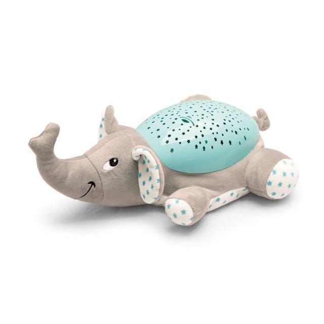 Animais de Pelúcia com Projeção de Céu Estrelado Animais - Pel - 007 VF Villa Kids Elefante 