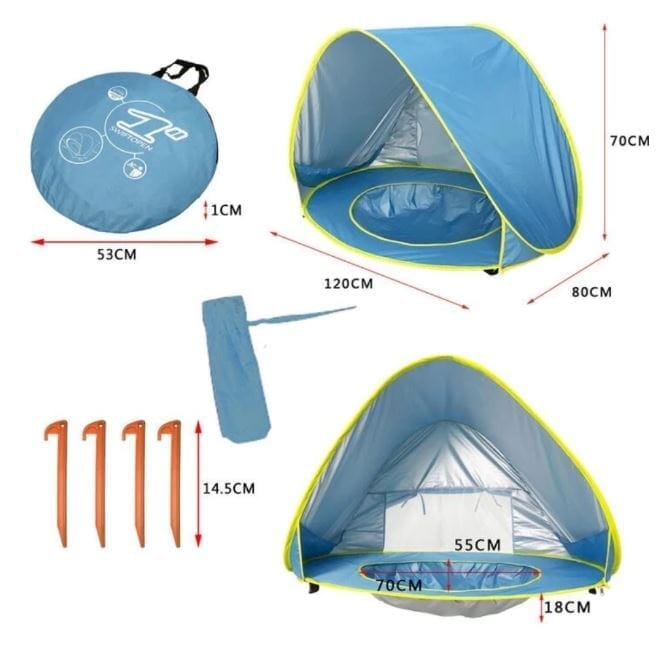 Barraca Bebê com Proteção UV - Tenda Kids Barraca - bebe - 017 VF Villa Kids 