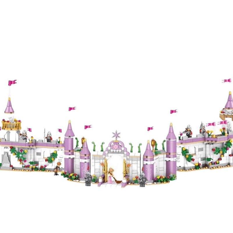 Blocos De Construção Castelo Das Princesas - Para sua Menina Blocos - brin - 027 VF Villa Kids Cidade 1023 Peças 