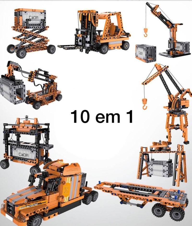 Blocos De Construção Engenharia 634 Peças - Para seu Menino Blocos - edu - 028 VF Villa Kids 