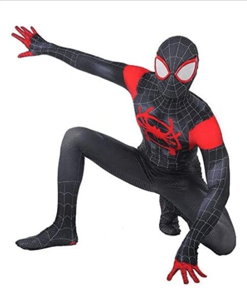 Fantasia infantil Homem-Aranha Miles Morales Fantasia infantil Homem-Aranha Miles Morales Ultimate Traje-fan-347 VF Villa Kids 