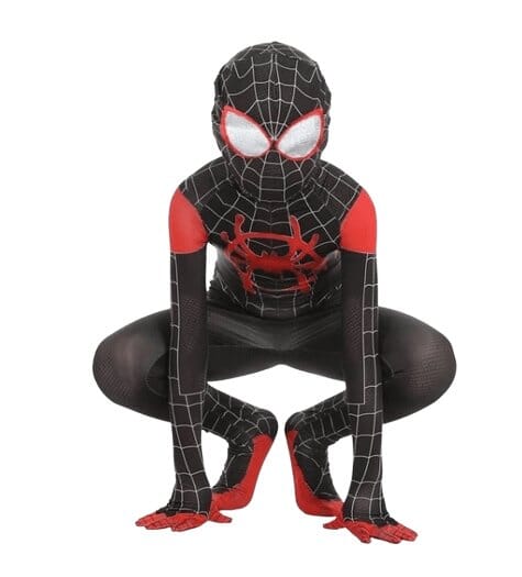 Fantasia infantil Homem-Aranha Miles Morales Fantasia infantil Homem-Aranha Miles Morales Ultimate Traje-fan-347 VF Villa Kids 