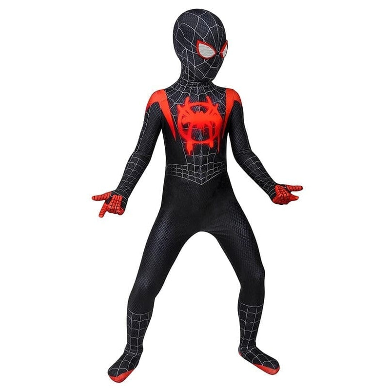 Fantasia Infantil Homem-Aranha Miles Morales PS5 Aranha Verso Cosplay Crianças Traje Luxo Fantasia Infantil Homem-Aranha Miles Morales PS5 Aranha Verso-fan-337 VF Villa Kids 