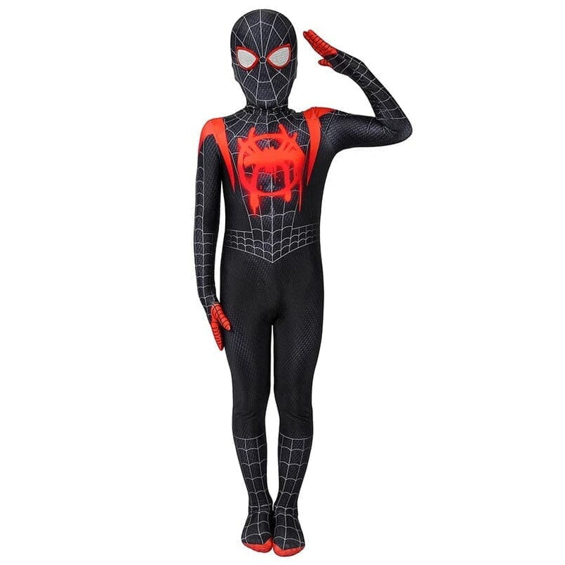 Fantasia Infantil Homem-Aranha Miles Morales PS5 Aranha Verso Cosplay Crianças Traje Luxo Fantasia Infantil Homem-Aranha Miles Morales PS5 Aranha Verso-fan-337 VF Villa Kids 