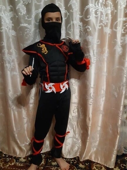 Fantasia Infantil Ninja Black Dragon Cosplay Fantasia Infantil Ninja Black Dragon Cosplay Completo Para Crianças-fan-352 VF Villa Kids 