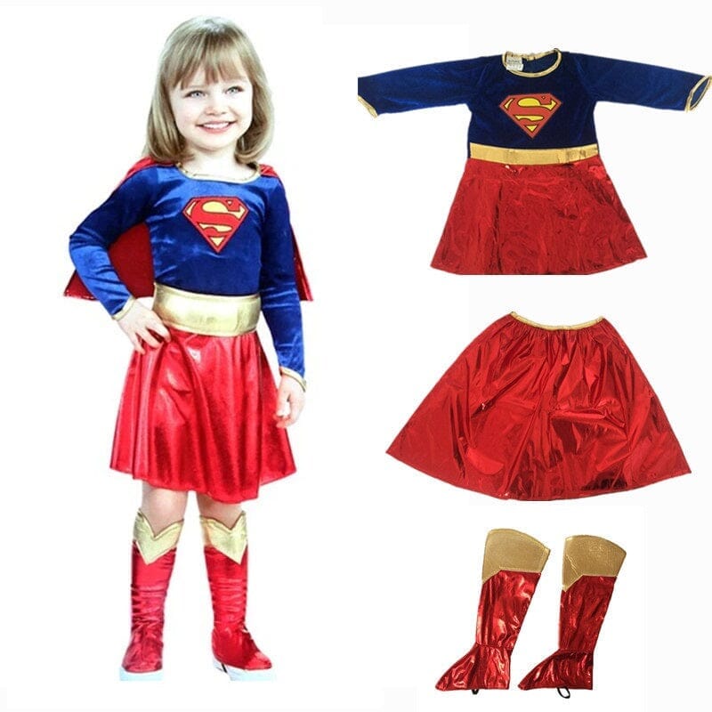 Fantasia Infantil Supergirl Fantasia Infantil Supergirl Cosplay-fan-361 VF Villa Kids PPP INFANTIL 