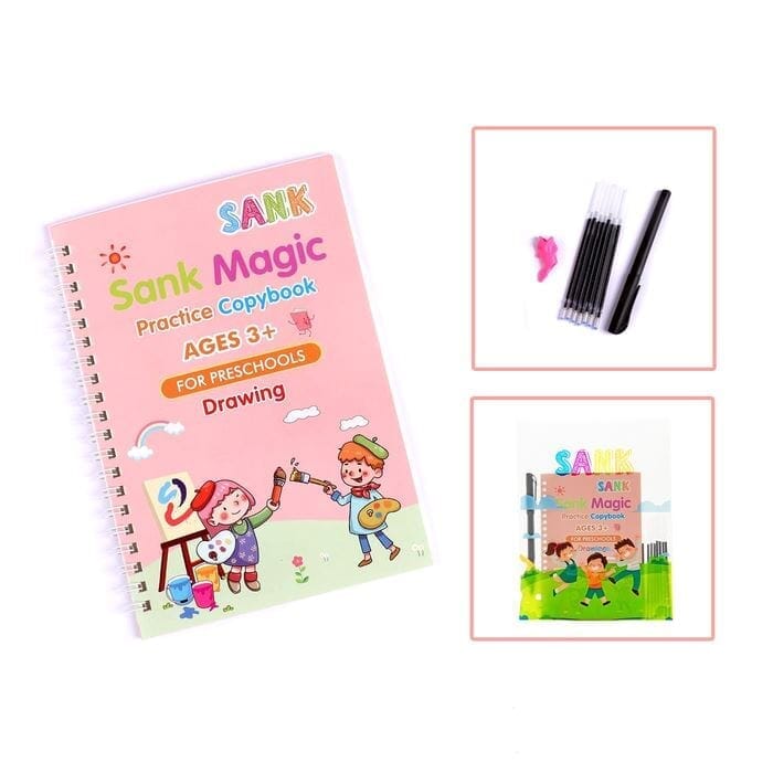 Kit 04 Cadernos de caligrafia + Brinde extra caderno -edu-134 VF Vila Kids 