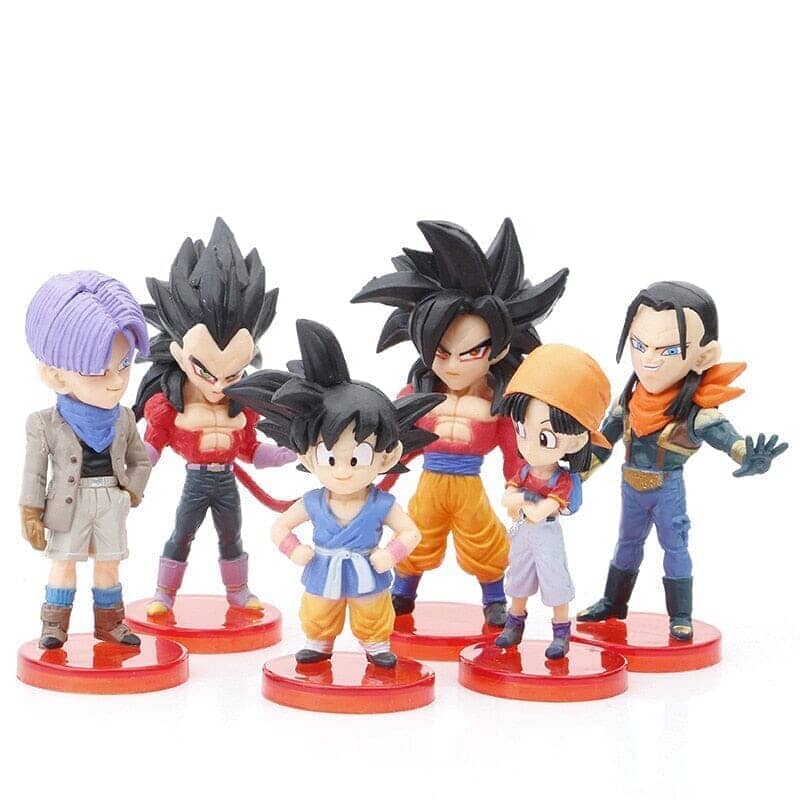 Kit 6 Bonecos Dragon Ball GT - Edição Limitada Kit 6 Bonecos Dragon Ball GT-bri-288 Villa Kids 