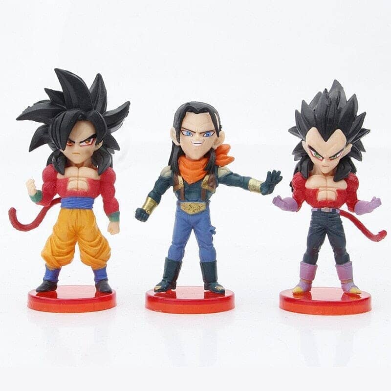 Kit 6 Bonecos Dragon Ball GT - Edição Limitada Kit 6 Bonecos Dragon Ball GT-bri-288 Villa Kids 