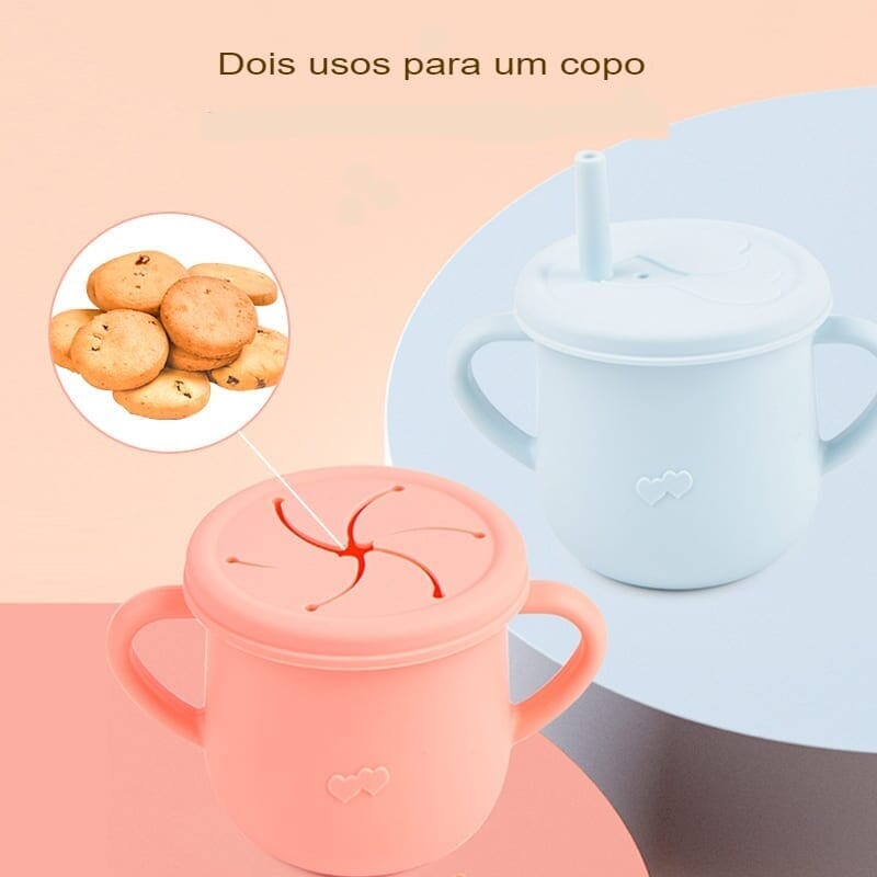 Kit 8 Pçs, Conjunto De Refeição Em Silicone Para Bebê, Prato com Ventosa, 100% Silicone, Babador Com Estampa kit prato de silicone ciano-beb-323 VF Villa Kids 