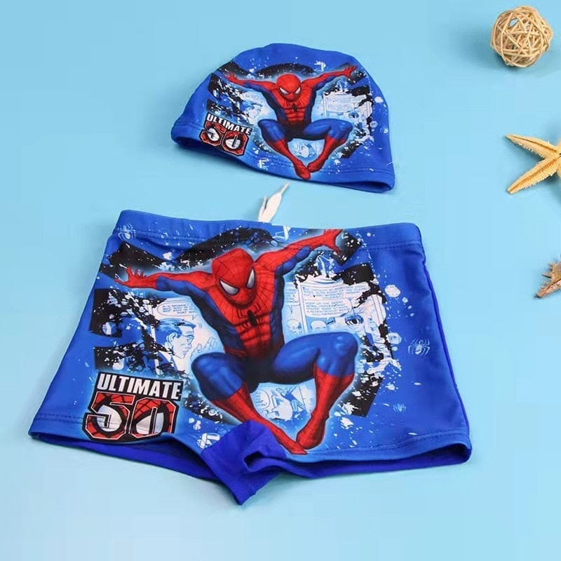 Kit Natação Marvel natação-vest-141 VF Villa Kids Touca + Sunga Homem Aranha M 