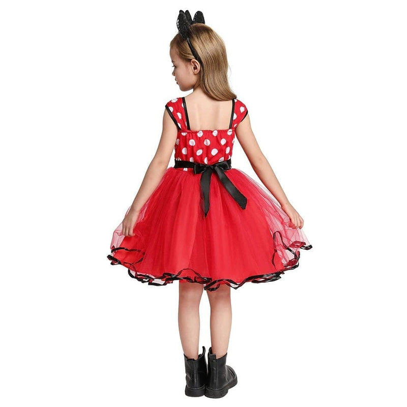 Minnie Mouse Fantasias-fan-253 VF Villa Kids Modelo 4 1 Ano 