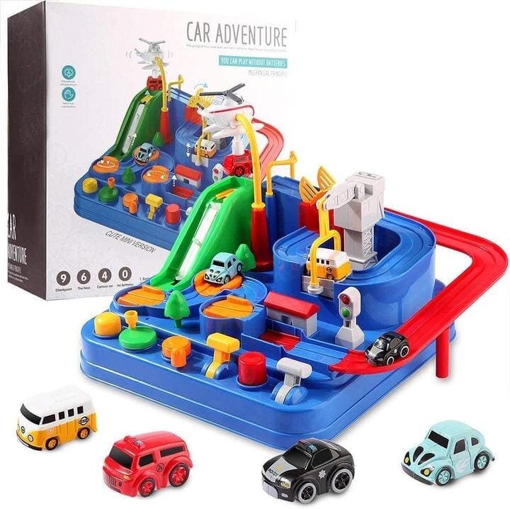 Pista Adventure de Carros™ Pista Adventure -brin- 190 VF Villa Kids Azul Escuro 