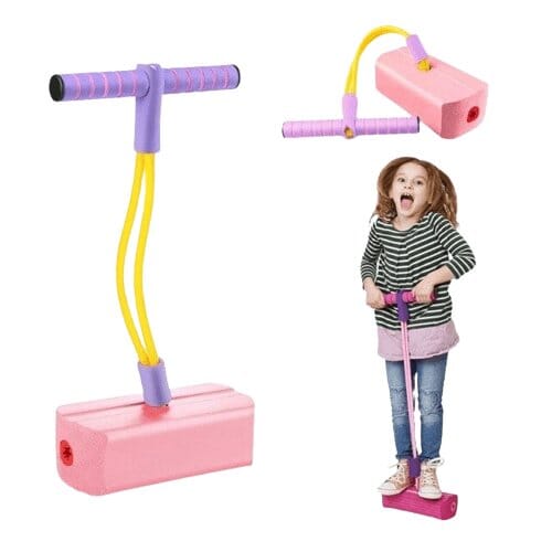 Pule Pongi Pro™ - Pula-Pula com elástico para Crianças Pule Pongi Pro™ -brin-201 VF Villa Kids Rosa 