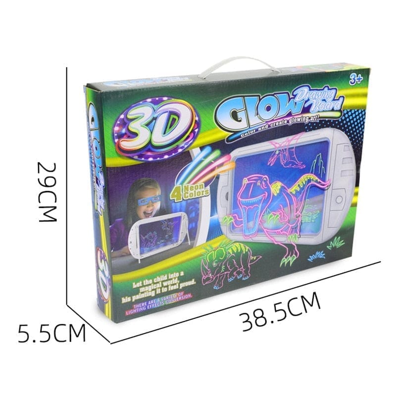 Quadro De Pintura Fluorescente 3D Para Crianças Quadro De Pintura -edu-203 VF Villa Kids 