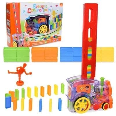 Trem Mágico de Dominó Elétrico Infantil 80 Pcs Trem Mágico - brin - 231 VF Villa Kids 