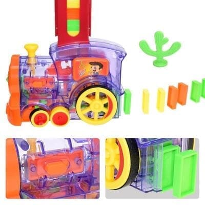 Trem Mágico de Dominó Elétrico Infantil 80 Pcs Trem Mágico - brin - 231 VF Villa Kids 